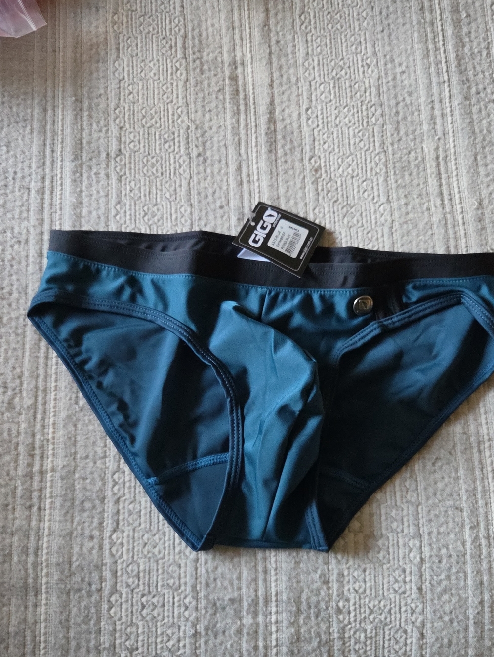 Gigo. Men Teal Swim Briefs - Teal